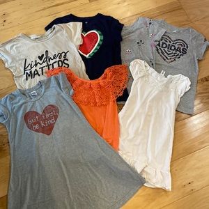 Girls size 10/12 lot of shirts